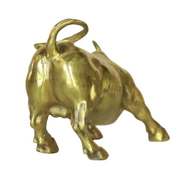 Wall Street Kobber Tyr Ornament Tyr Skulptur Liggende Dyrefigur
