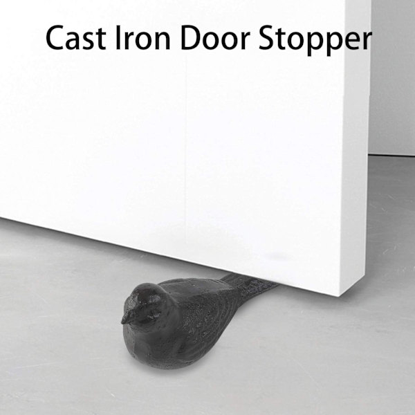 Dørstopper for gulv Dekorativ Søt Fugl Heavy Duty Cast