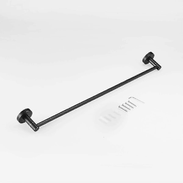40 cm väggmonterad handdukshängare för badrum eller kök, svart