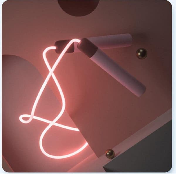 #Hopprep med 1 LED-lampa, bärbar hopprep för barn#