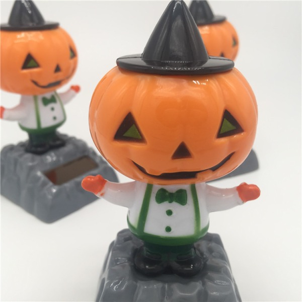 Græskar-Halloween Solenergi Ideer Svingende Hoved Rocker Bil Rocker Ca