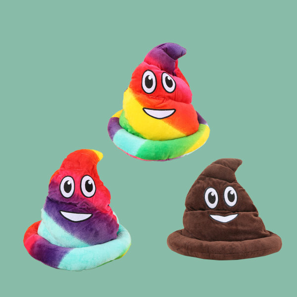 Shithead Herrhatt, Brun, One Size, Smiley Face, Accessoar, Them