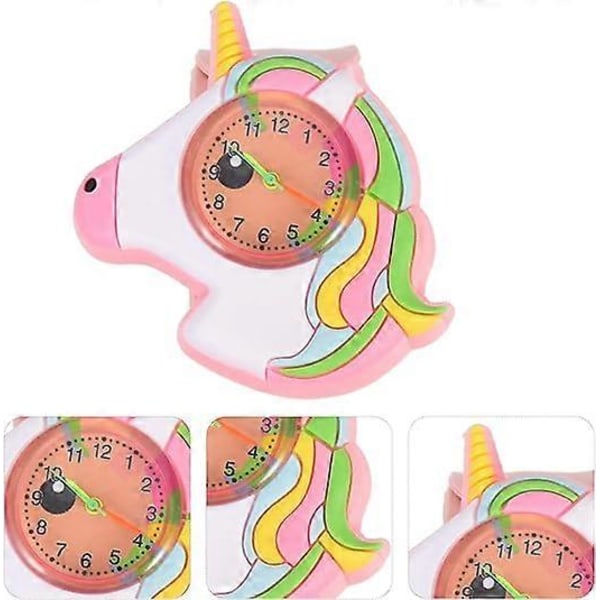 Kello tytöille ja pojille, söpö yksisarviskuvioinen kello urheilurannekkeella pojille, tytöille, naisille, miehille, unisex, ranneke
