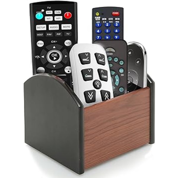 Roterande Fjärrkontrollshållare Stativ Caddy/Snurrande Träskrivbord