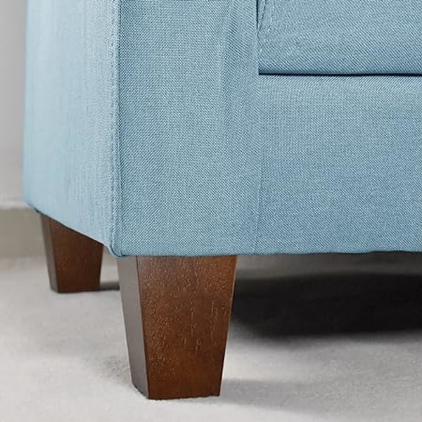 4 tommer Træmøbelben Sofa Ben Sæt af 4 Kvadratiske Sofa Ben