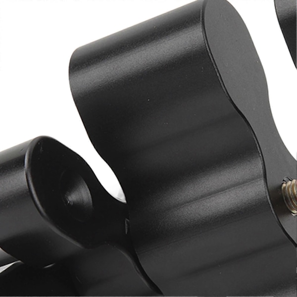 Pakkefeste Forlengelsespakke Svart Anodisert Aluminium Gasskannefeste Dobbel Låsing Feste for 1,75 Gallon Gasstank