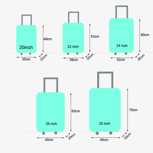 /#/Elastisk rejsekuffert beskyttende cover til 22-28 tommer kuffert/#/