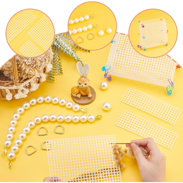 /#/DIY virka stickning väska gör-det-själv-kit, handvävda väska gör-det-själv-verktyg,/#/