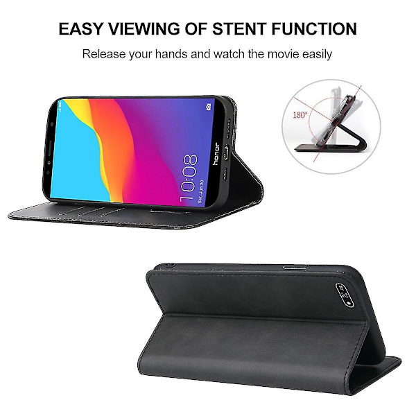 Magnetiskt läderfodral för Huawei Y7 2018