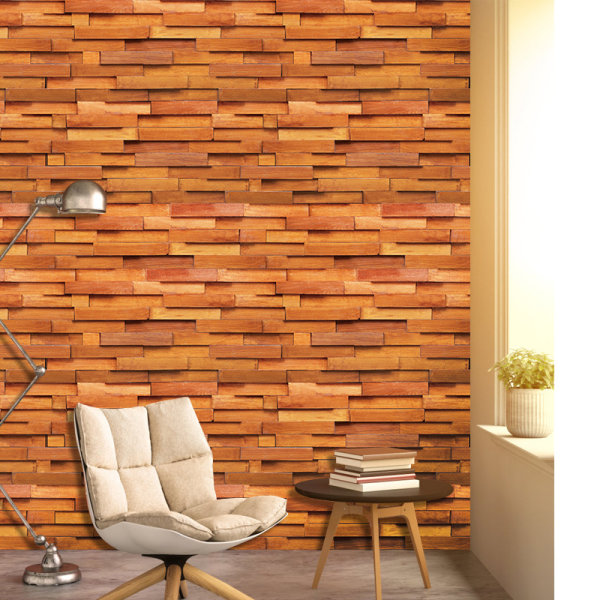 #PVC Pad Self Loss Wall Board 3D-paneeli 45CMX10M Retro Stone Brick#