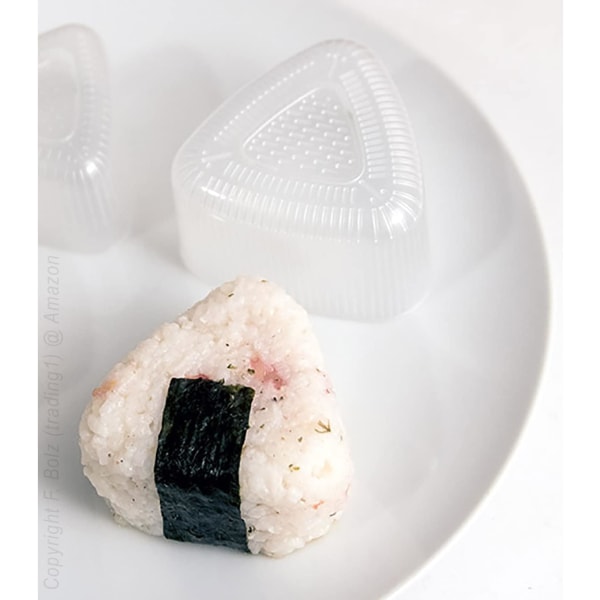 2 stycken formar (stora) för japanska Onigiri-makare risbollar Tri