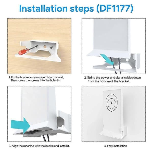 Väggmonteringsfäste Routerstöd för Star Link Internet Kit Fästen för Mesh Router V2