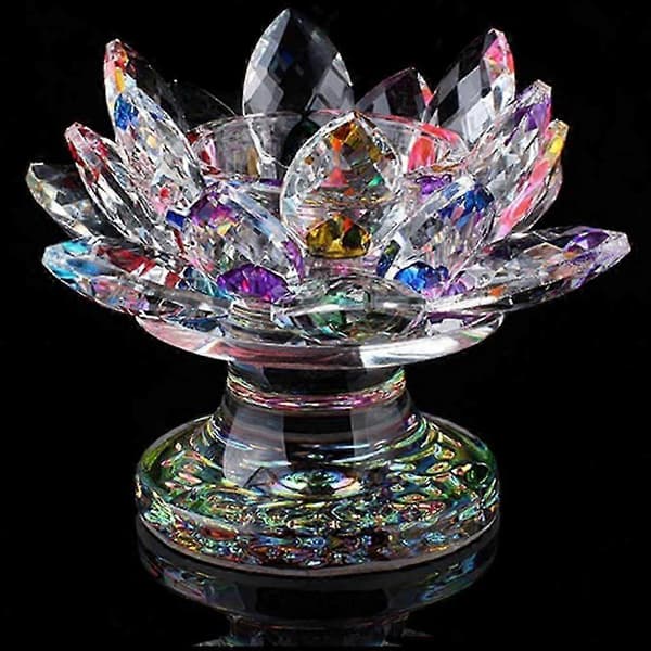 Krystallglass Lotusblomst Telysestake Gave