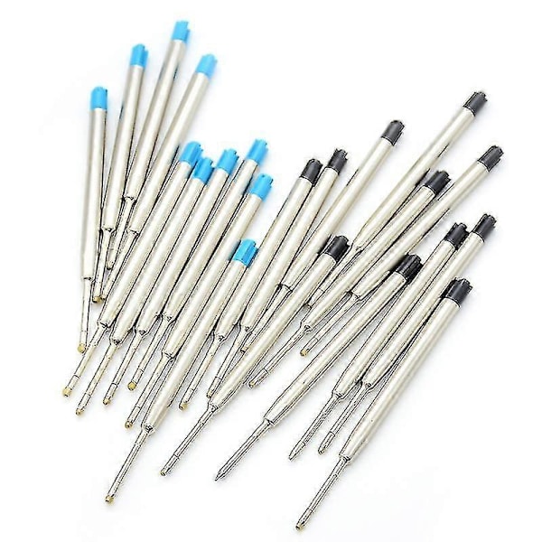 10 st Blå Bläck Parker Stil Standard 1.0mm Kulspetspenna Refiller Spets Medium