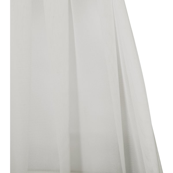 Glassdørpanelvindu Gardin Elegant Solid Voile Stanglomme