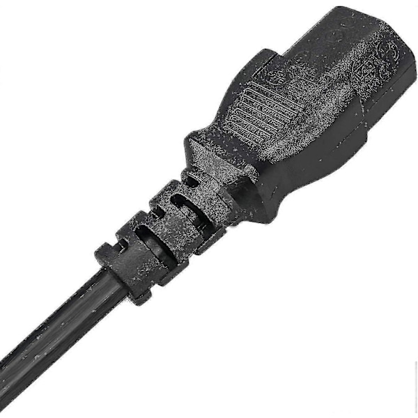 Strømkabel, 3-pinners AC-strømledning 1,5 m / 4,92 fot, 10a 18awgx3c, for bærbar PC, PC-skjermer, skannere, TV, skriver