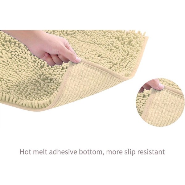 *2-osainen kylpymatto/wc-mattosetti, pehmeä, imukykyinen, paksu chenille ei*