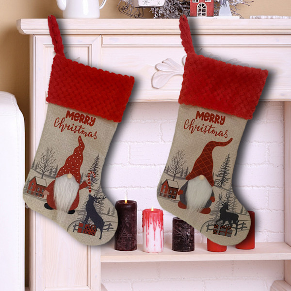 #2-pack Julstrumpor Presentpåsar#