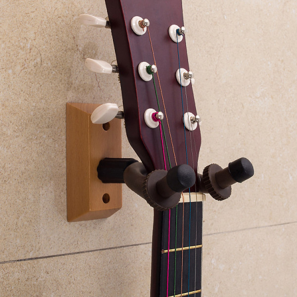 1 Guitar Wall Hanger with Universal Padded Arms Holder Hooks for