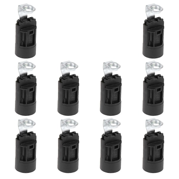 10 st E14 Fäste Lamphållare LED E14 Ljusstake Sockel Kristall Lamphållare