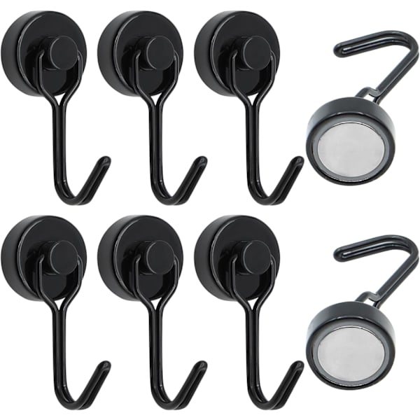 6 kpl Magneettisia Jääkaappikoukkuja, 20 MM 15 kg Vahva Neodyymimagneetti