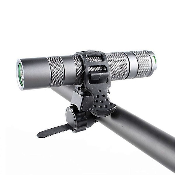 Sykkel Lyktfeste Holder Styre Gummi Sykkel Lampe Klipp Lys Brakett 360 Grader Rotasjon Justerbar