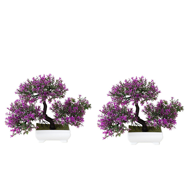 #2 kpl keinotekoista kasvia, bonsai keinotekoinen kasvi, keinotekoinen puu#