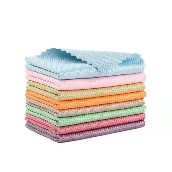 8 Pack (Multicolor Not Specified)Microfiber Cleaning Cloths Fish