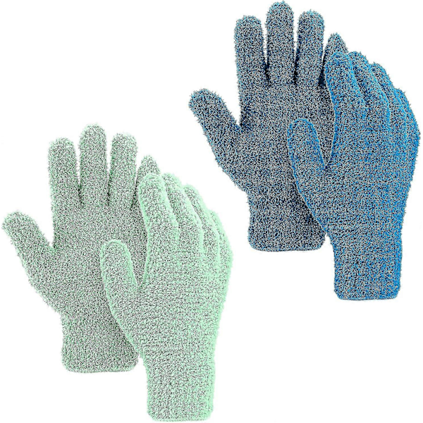 2 Par Vinter Mikrofiber Dammtorkningshandskar, Hushållsrengöringshandskar Dammtorkningshandskar Mikrofiberhandskar För Män, Kvinnor Husstädning
