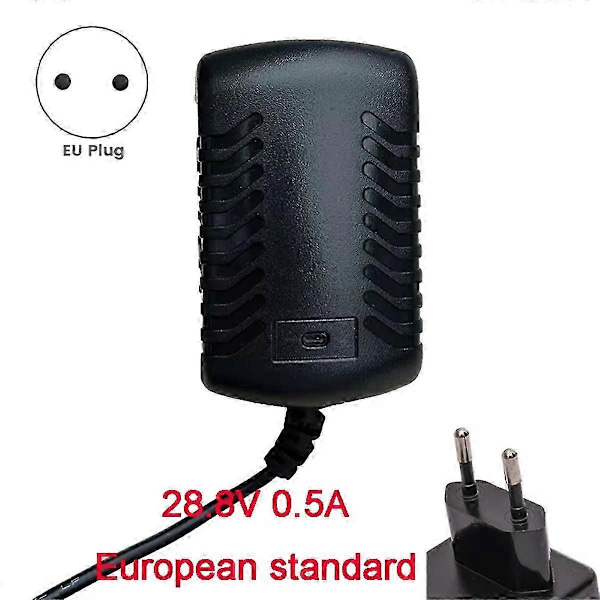 28.8V DC 500mA Europeisk Standard Lader for Lekeridebiler Barneridebil Tilbehør EU Plugg