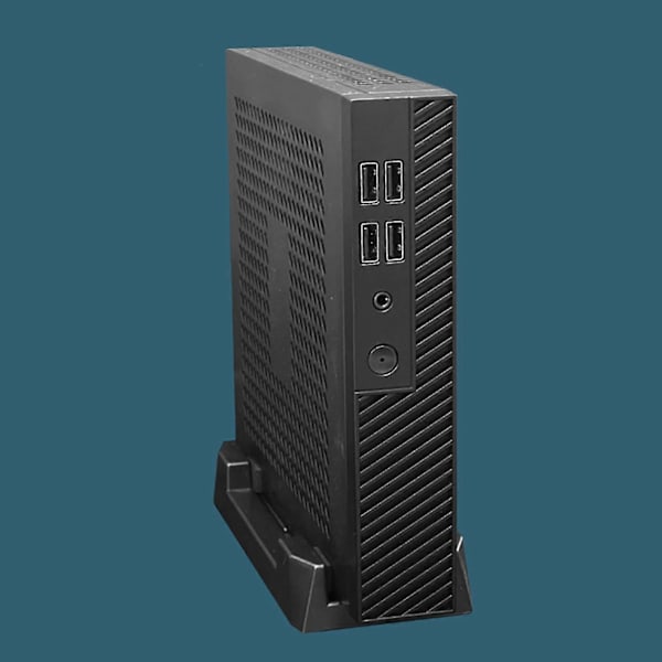 DX01 Mini ITX Computer Case Tynd Halv Højde Hurtig Varmeafledning Understøtter VESA-montering Valset Stål Bærbar Desktop Chassis PC Tilbehør