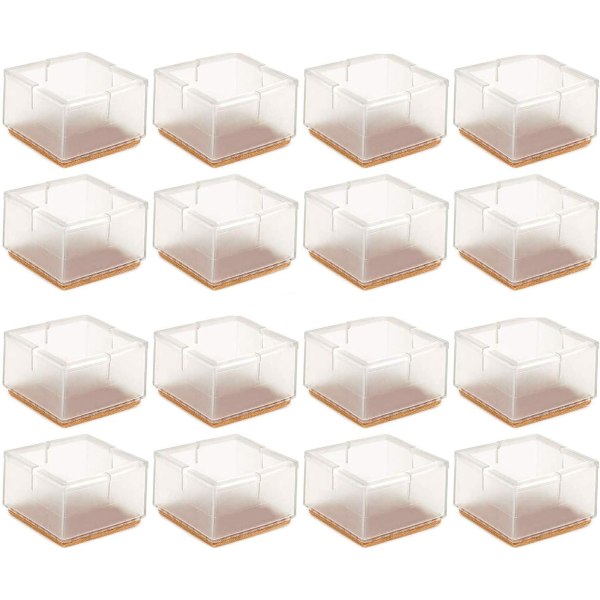 (16-pack) Stora bordsbensgolvskydd 1-15/16\" till 2-1/16\" (