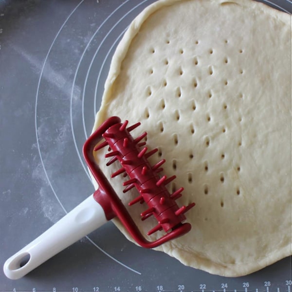 Kjevler Pizza Pie Roller Deig Pizza Plast Konditori Verktøy Kjevle for Kake Pizza Kjeks DIY Bakeverktøy Kake Brød, 2 Stykker