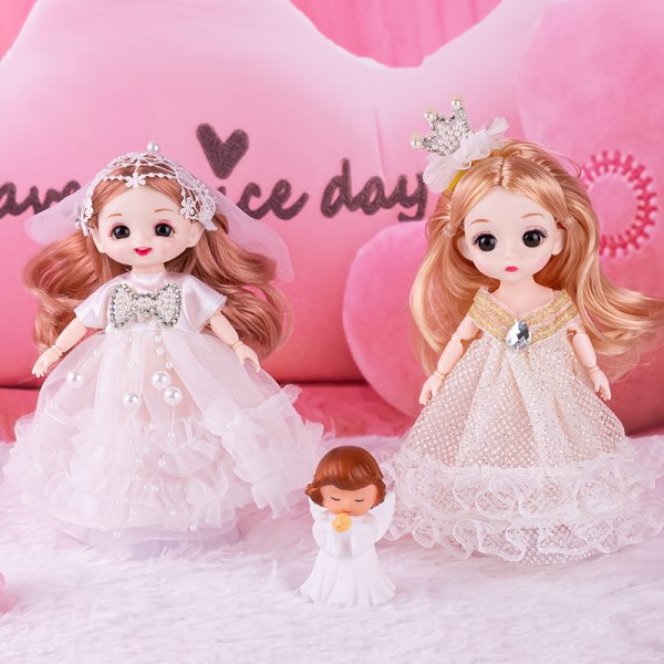 7 set prinsessklänningar 17cm docka modekläder nya kläder ch