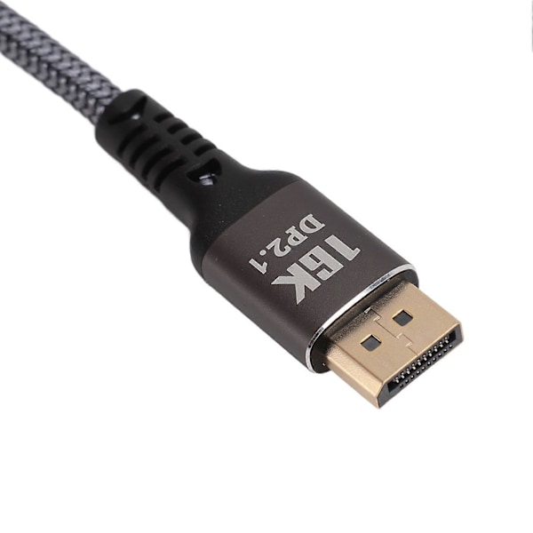 DisplayPort 2.1 Kabel 16K 30Hz 40Gbps 3D Dynamisk HDR Hann til Hann DisplayPort Kabel for FreeSync for G Sync Gaming Skjerm 1.5m