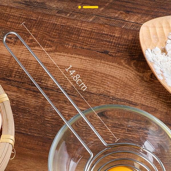 #2 stk. rustfrit stål protein-æggeblomme separator#