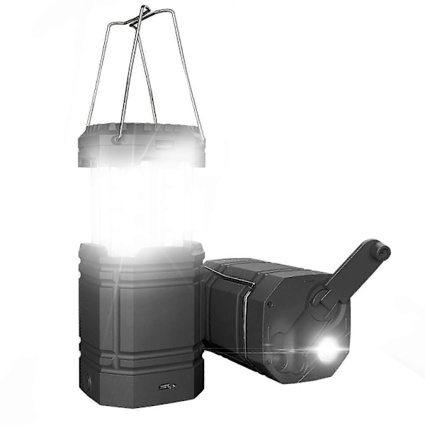 Vev Solar Campinglykta, Ultraljus Stark Bärbar LED-Ficklampa, 3000mAh Batteri och 30-35H Batteritid, USB-Laddningsport & Vattentät för Utomhusbruk