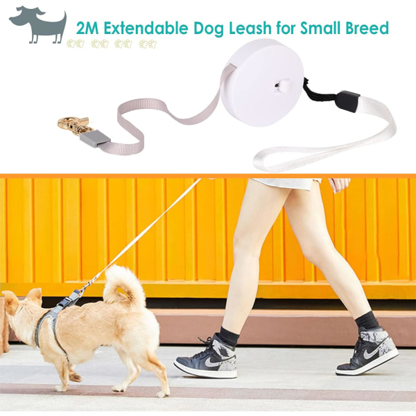 *Retractable Dog Leash, 2M Retractable Leash, Suitable for Small D*