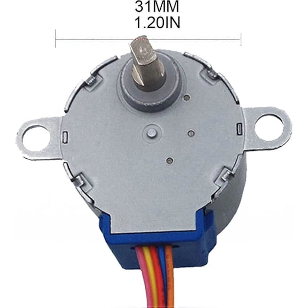 Mikro Steppermotor, 4-fas 5-tråds DC Mikro Steppermotor 24byj48 Växelreducerande Steppermotor Ersättning Liten Storlek Och Högt Vridmoment