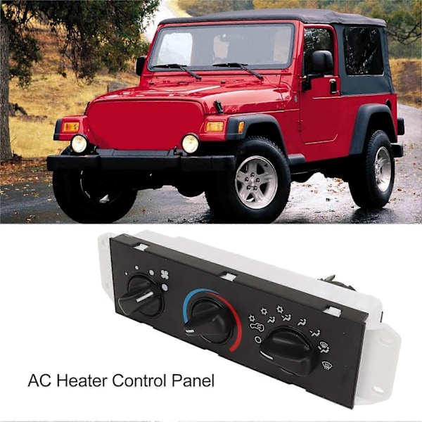 AC Varmelegeme Kontrolpanel SW2348 med Blæsermotor Kontakt Aircondition Kontrolmodul til Wrangler TJ 1999-2004