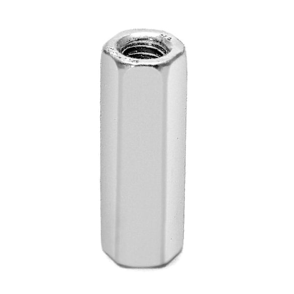 10 stk. M6 X 1-stigning 30 mm Lengde 304 Rustfritt Stål Metrisk Sekskant Koblingsmutter - ZHENV