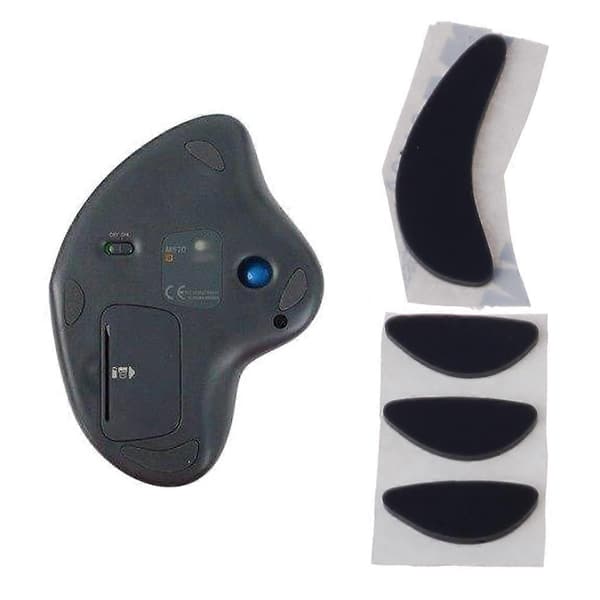 1 Sett Erstatningsmuseføtter Museskøyter for Logitech M570 Gaming Mouse