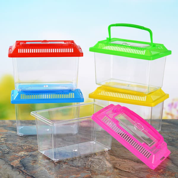 #Plastfiskeskål 13*9*9CM 1 stk Rosa#