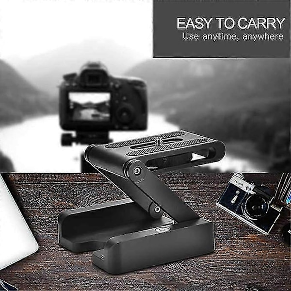 Stativhuvud Z-typ Tilt Flexibelt Vikbart Stativhuvud 1/4 Tum Monteringsskruv För Nikon Canon Dslr