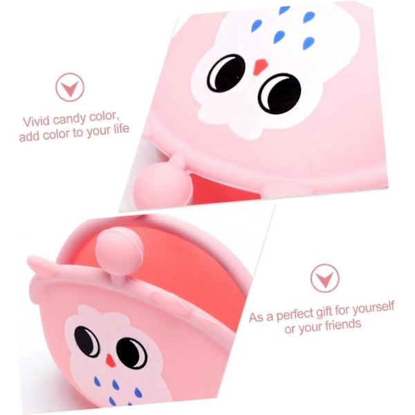 Mini Clutch Mini Myntbörs Silikon Myntbörs Silikon Myntpåse Silikon Växelväskor Silikon Växelbörs Silikon Plånbok Tecknad Plånbok