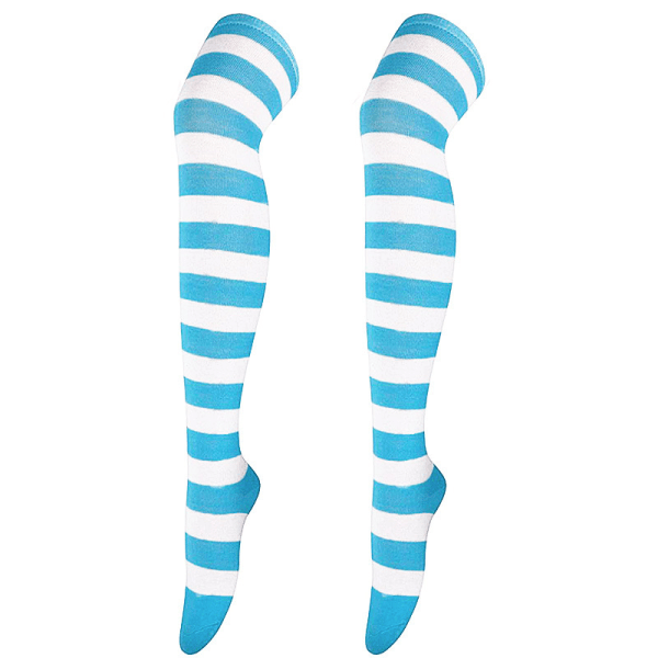 3 par knæhøje sokker til kvinder enkel stil, tykke striber