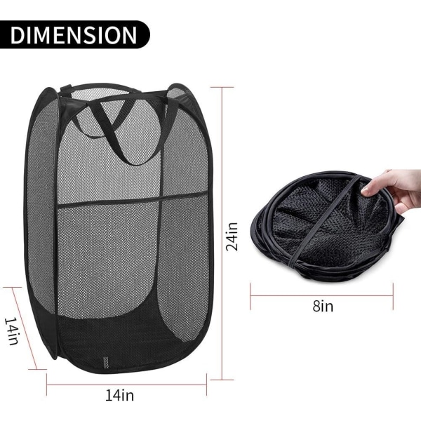 2-pack Utdragbar Nät-Tvätthållare, Vikbar Tvätthållare