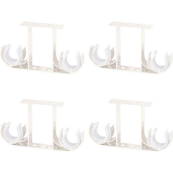 Set med 4 Gardinstångsbeslag i Aluminiumlegering för 28mm Gardin