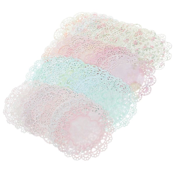 80 ark blomsterudskåret blonde scrapbogspapir udhulet blonde papir DIY scrapbog blonde papir
