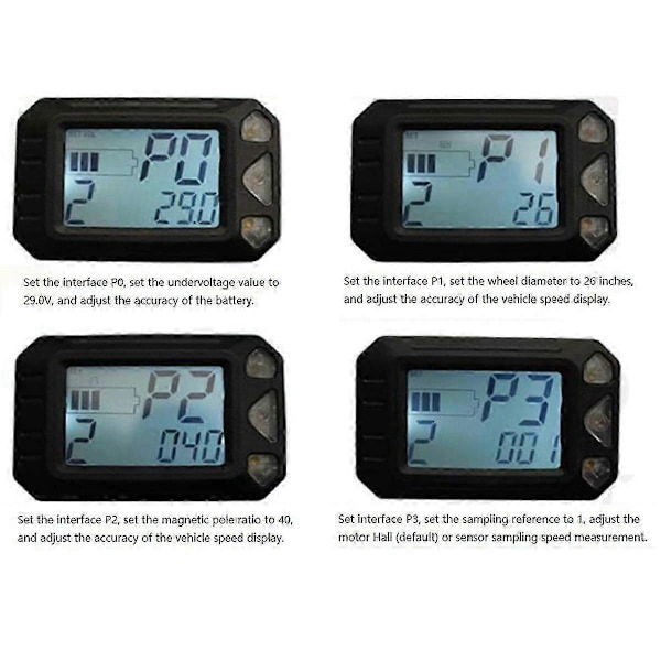 24V 36V Justerbar Elektrisk Scooter Instrument Display Skärm Brytare Gaspedal för 5.5 Tums Sco P2025032601001